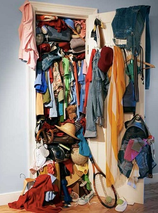Stuffed closet